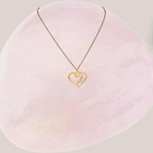 Couples Double Name Necklace