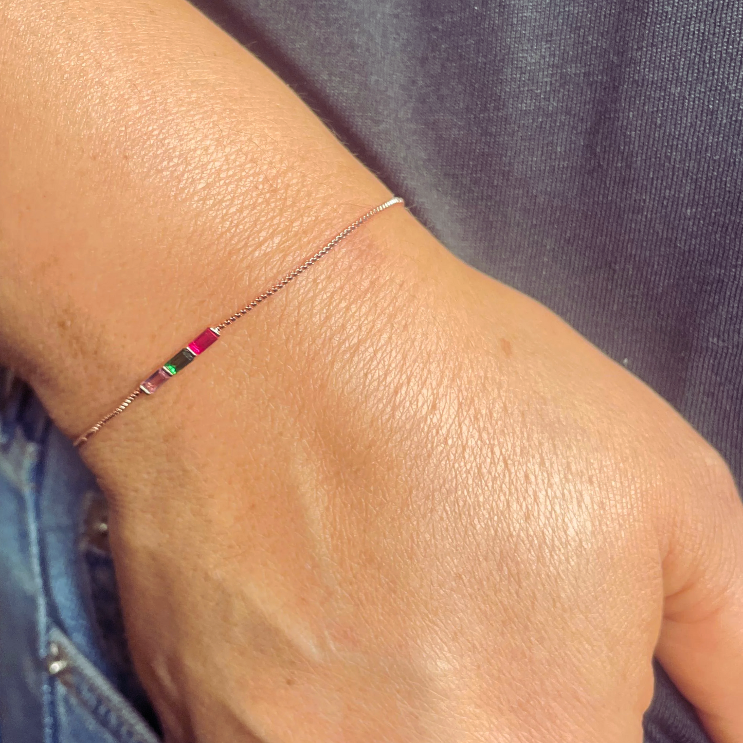 Simple Birthstone Bracelet