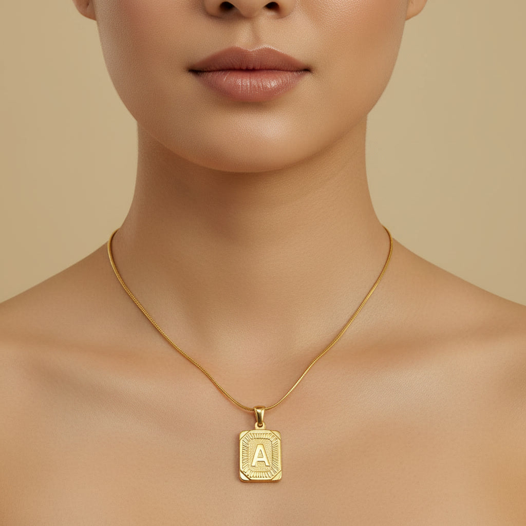 Classic Initial Pendant Necklace