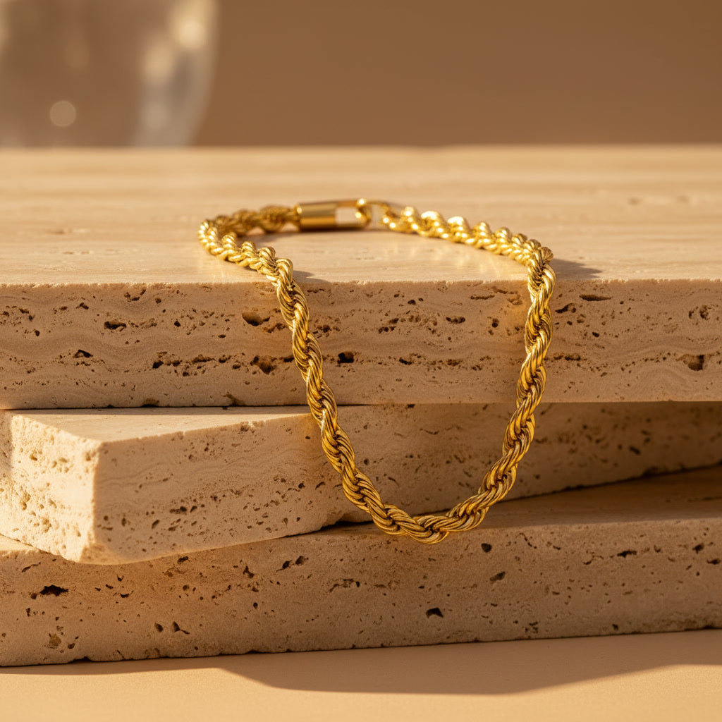 Wonder Twisted Rope Bracelet Gold & Silver