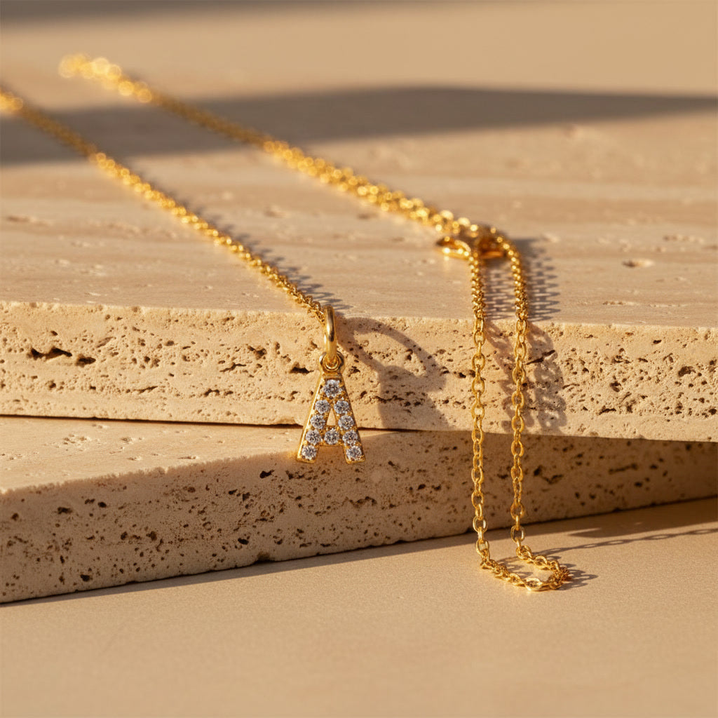 Iced Initial Necklace