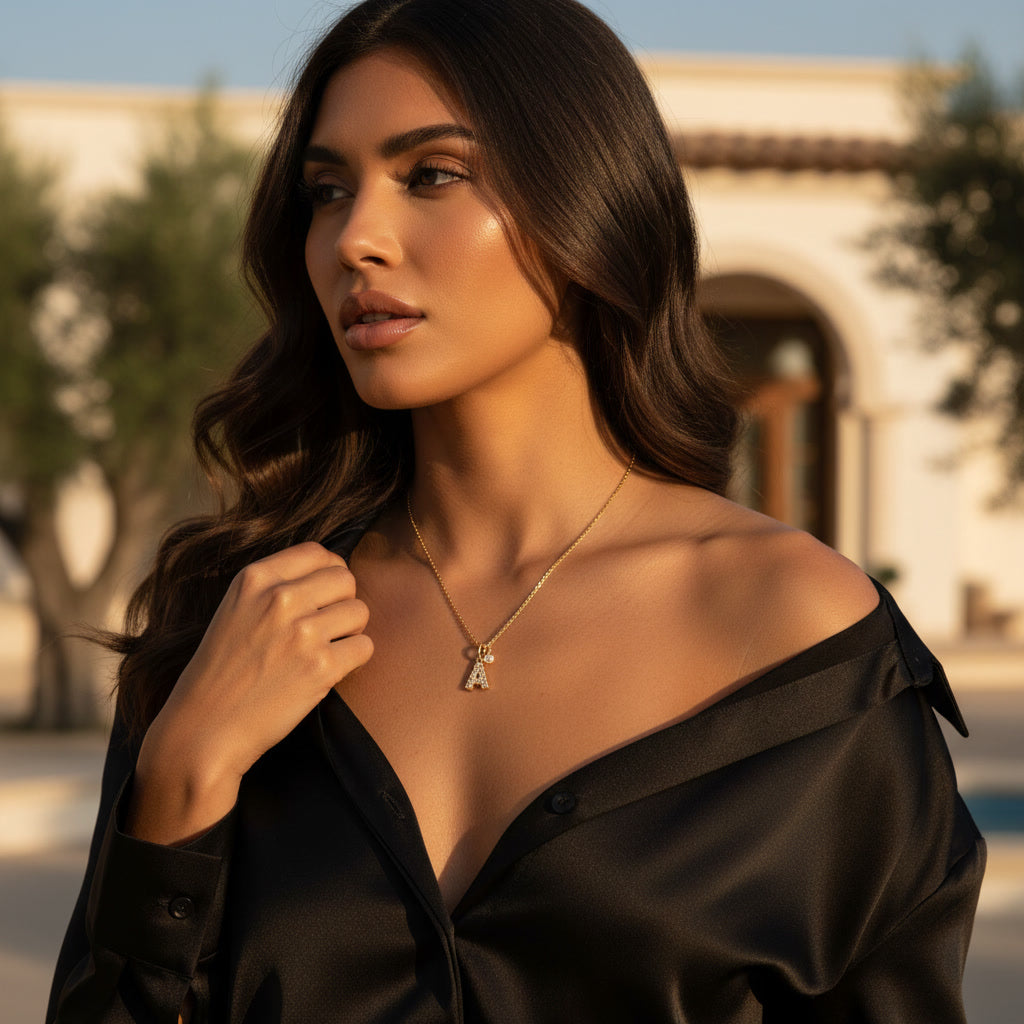 Iced Initial Necklace