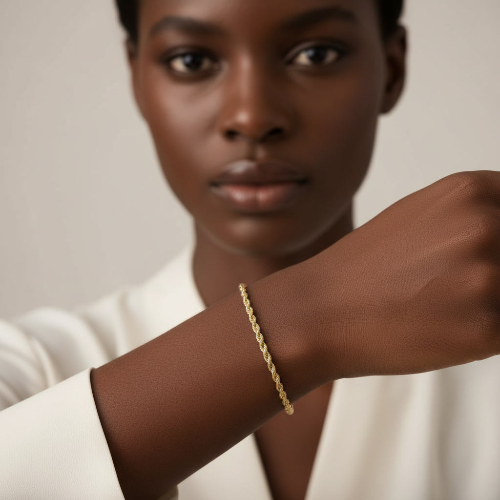 Wonder Twisted Rope Bracelet Gold & Silver