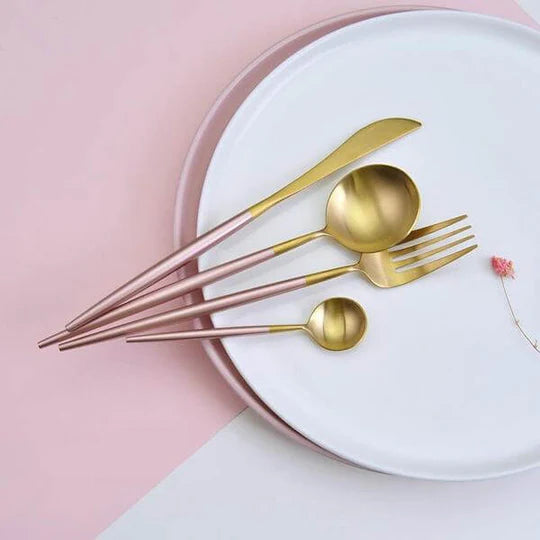 Modern Golden Flatware Sets