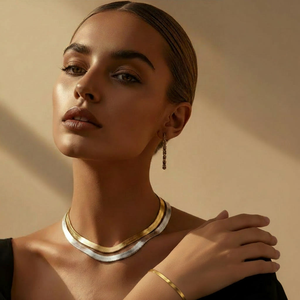 Sleek 3mm Herringbone Essentials Bracelet