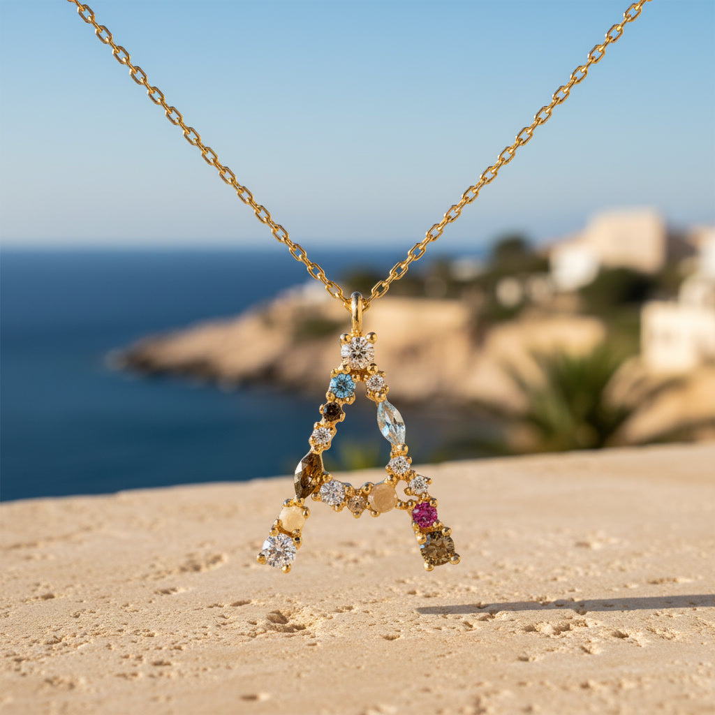 Spanish Initial Necklace