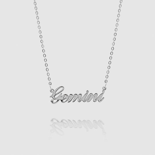 Personalized Zodiac Name Necklace