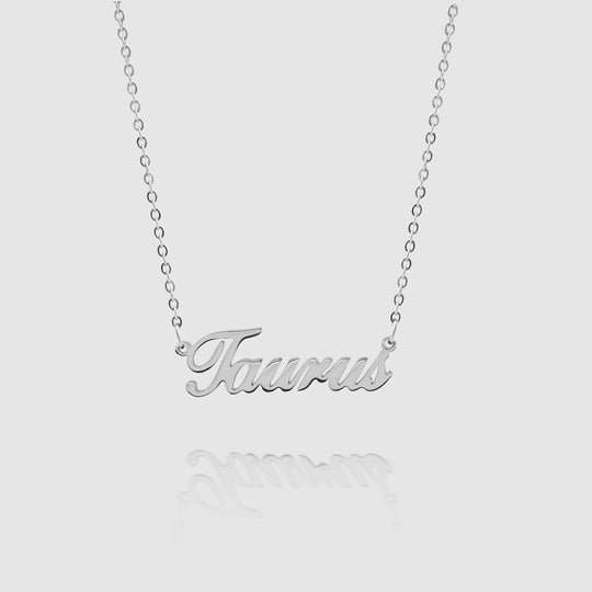 Personalized Zodiac Name Necklace