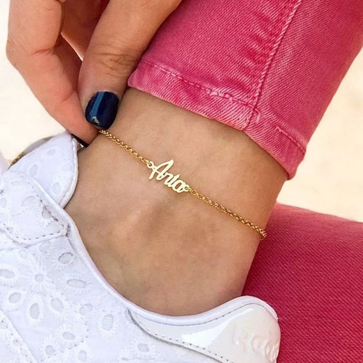 Anklet With Personal Engraving