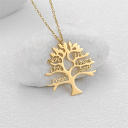 Customized Happiness Tree Pendant Necklace