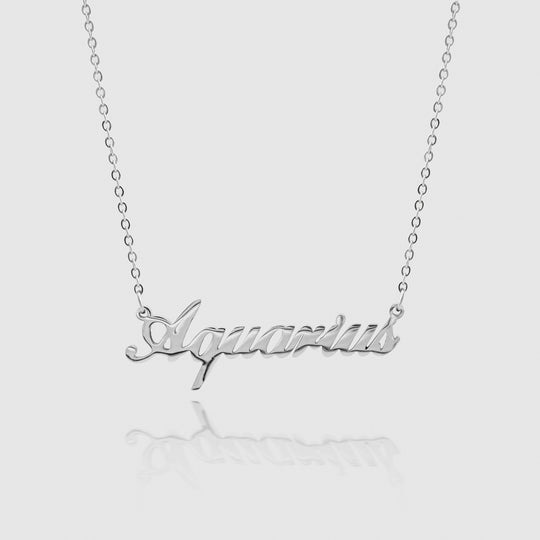 Personalized Zodiac Name Necklace