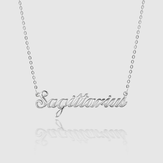 Personalized Zodiac Name Necklace