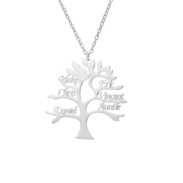 Customized Happiness Tree Pendant Necklace