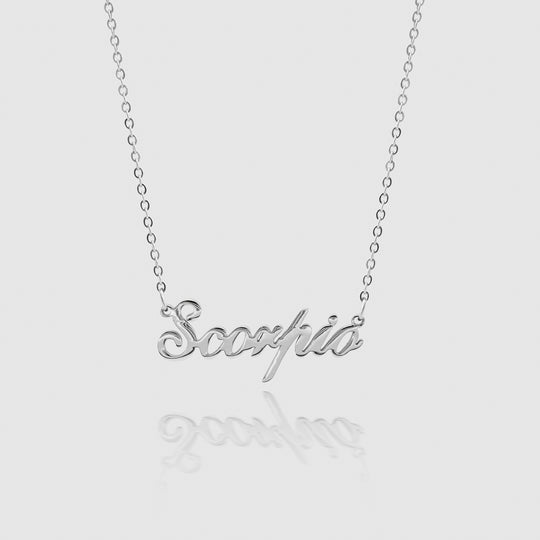 Personalized Zodiac Name Necklace