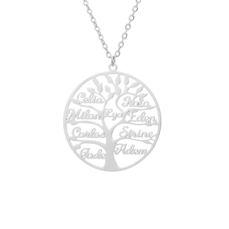 Personalized Family Tree Pendant