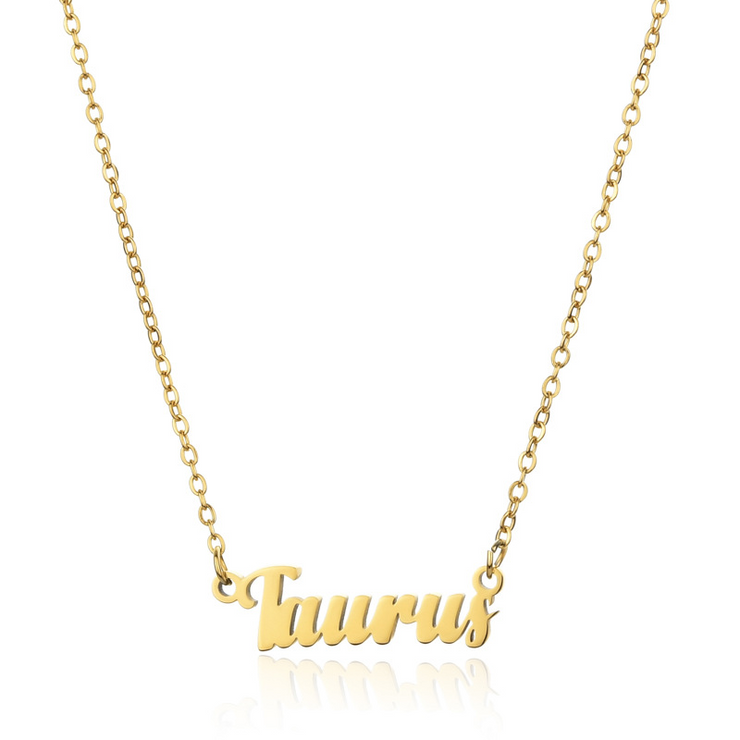 Personalized Zodiac Name Necklace