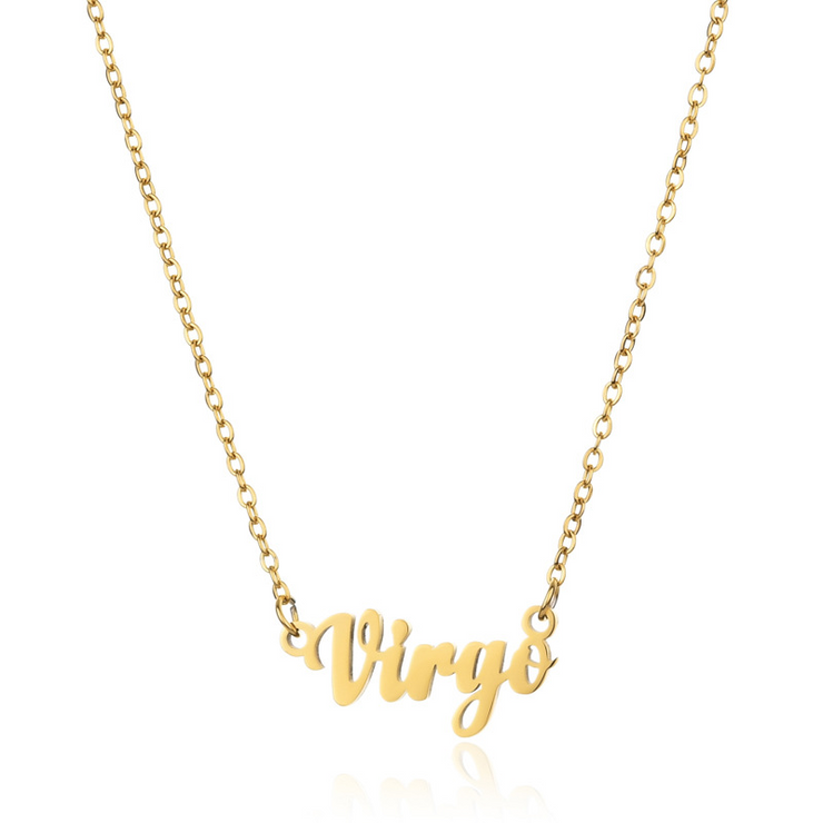 Personalized Zodiac Name Necklace