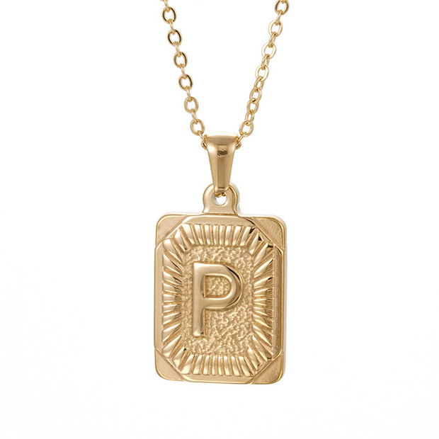 Classic Initial Pendant Necklace