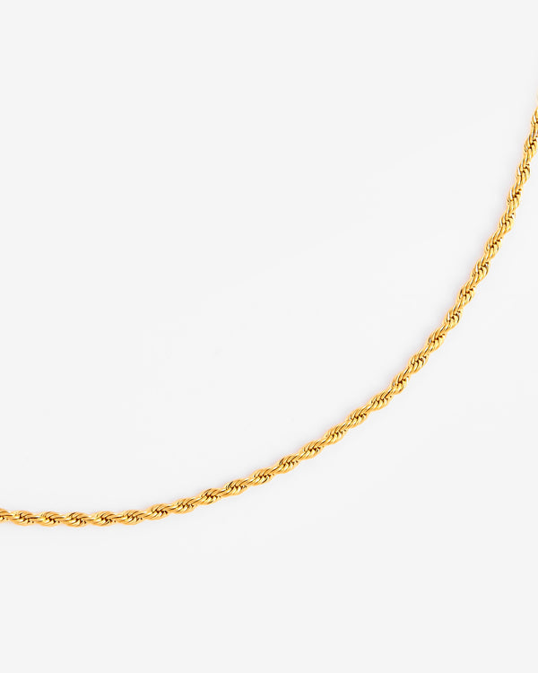 3mm Gold Rope Chain