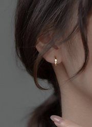 Honeycomb Shaped Hoop Earrings