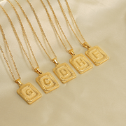 Classic Initial Pendant Necklace