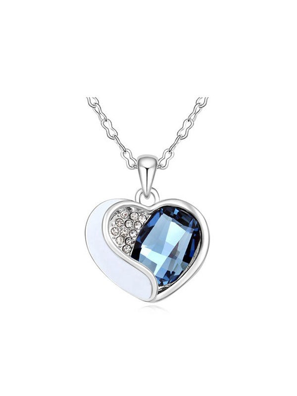 Crystal Heart Shaped Necklace