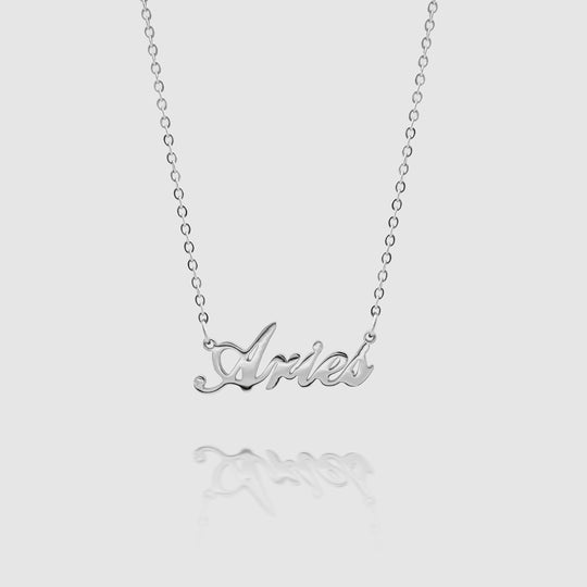 Personalized Zodiac Name Necklace