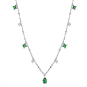 Elysee Necklace in Emerald Green