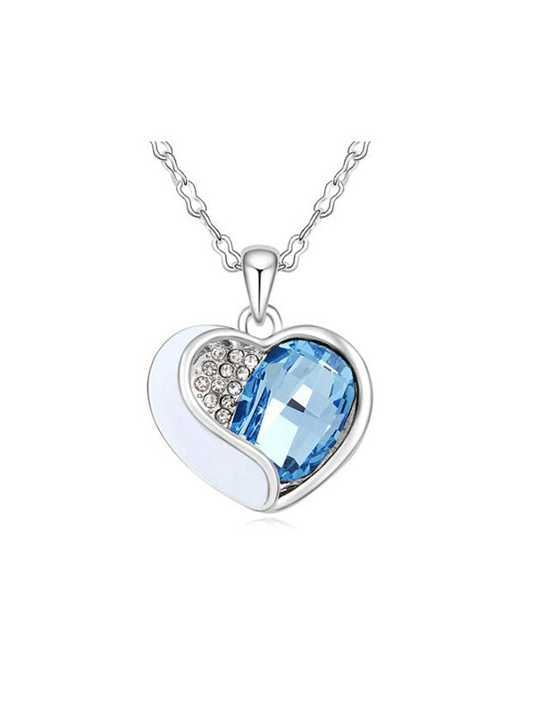 Crystal Heart Shaped Necklace