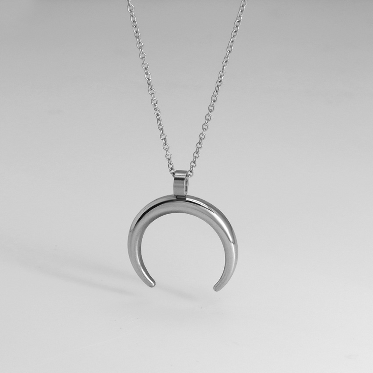 Full Crescent Moon Necklace