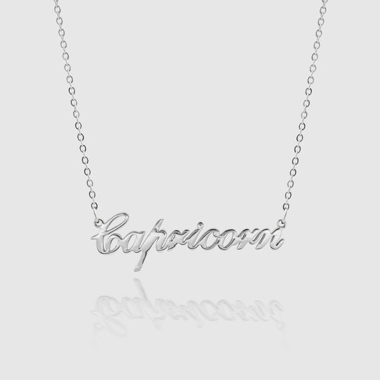 Personalized Zodiac Name Necklace