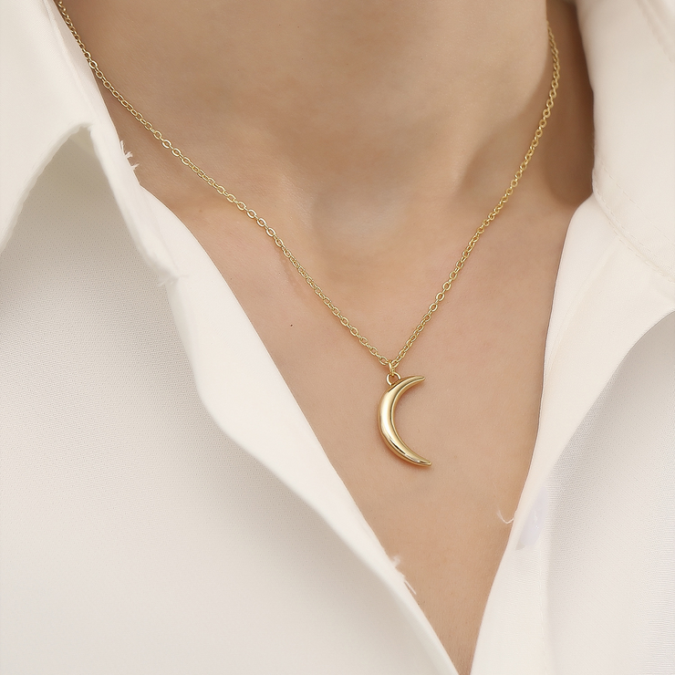 Petite Lunar Crescent Pendant