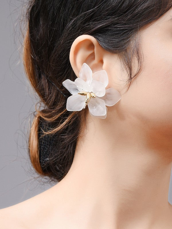 Fashion Acrylic Flower Earrings