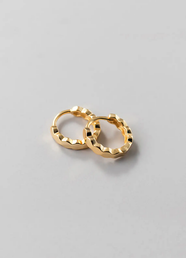 Honeycomb Shaped Hoop Earrings