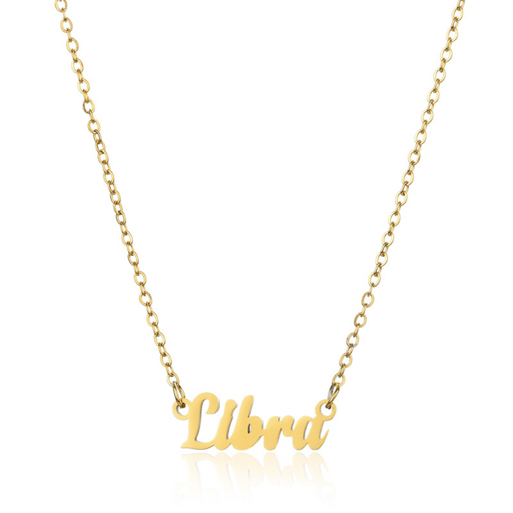 Personalized Zodiac Name Necklace