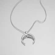 Full Crescent Moon Necklace