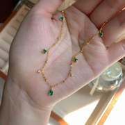 Elysee Necklace in Emerald Green