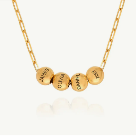 Personalized Transfer Bead Necklace