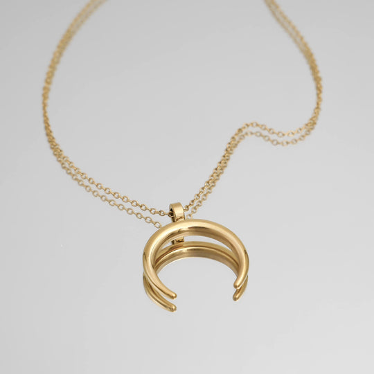 Full Crescent Moon Necklace