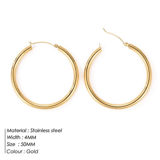 Classic Gold Filled Hoops