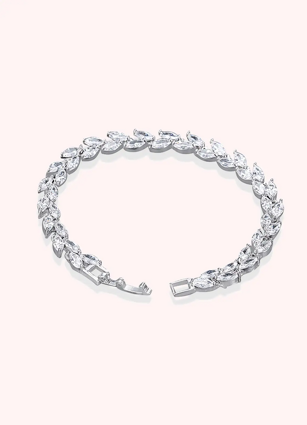 Silver Laurel Leaf Bracelet