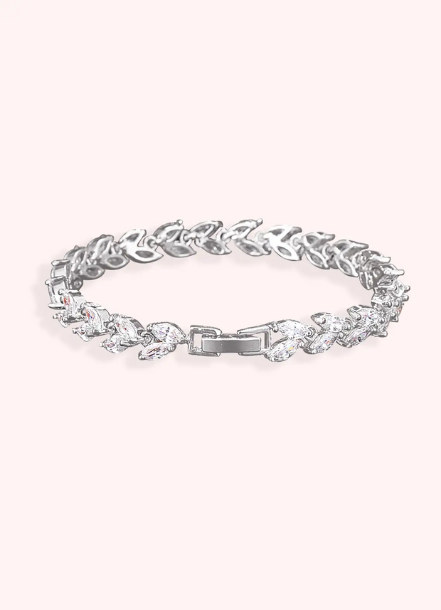 Silver Laurel Leaf Bracelet