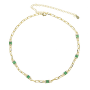 Exquisite Emerald Stone Necklace