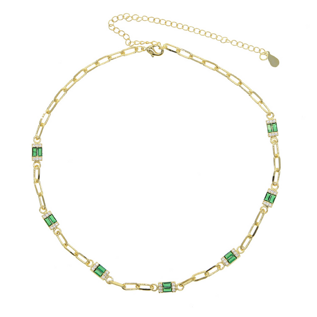 Exquisite Emerald Stone Necklace