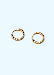 Honeycomb Shaped Hoop Earrings