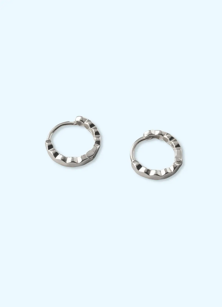 Honeycomb Shaped Hoop Earrings