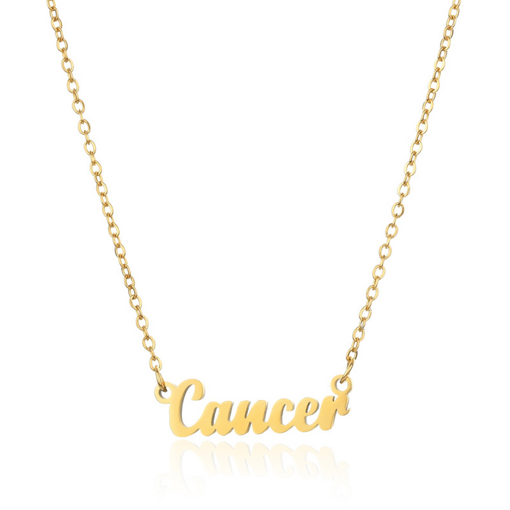 Personalized Zodiac Name Necklace