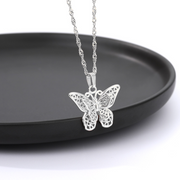 Fluttering Wing Pendant Necklace