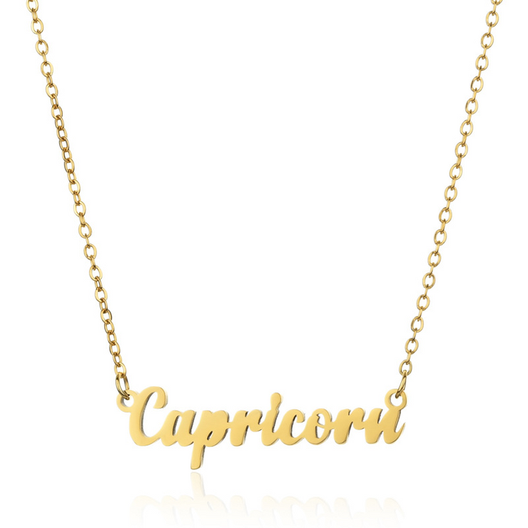 Personalized Zodiac Name Necklace