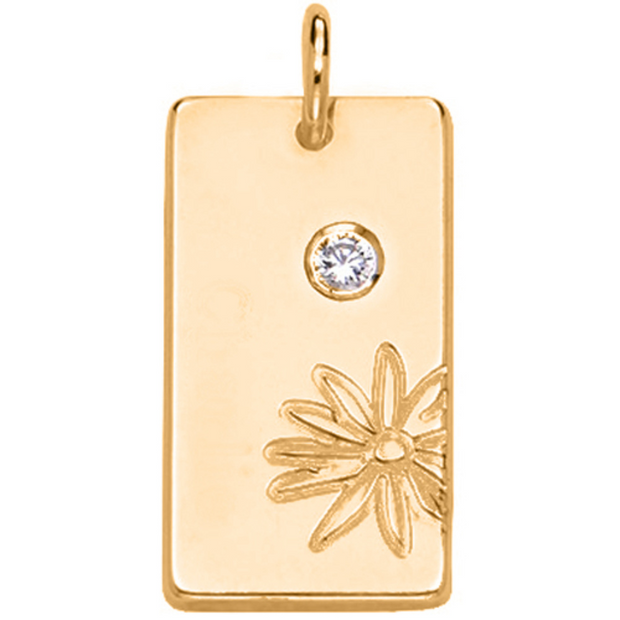 Birth Flower & Stone Necklace in 18ct Gold Plating